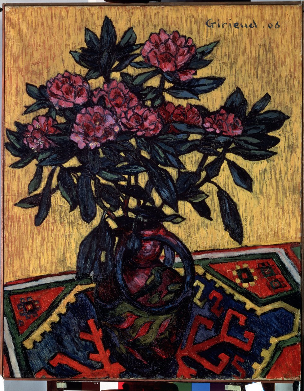 „Bukiet piwonii” (Piwonie) Obraz Pierre Paul Girieud (1876-1940) 1906 Wym. 81 x 65 cm Ermitaż, Sankt Petersburg (Sankt-Petersbourg) autorstwa Pierre Paul Girieud