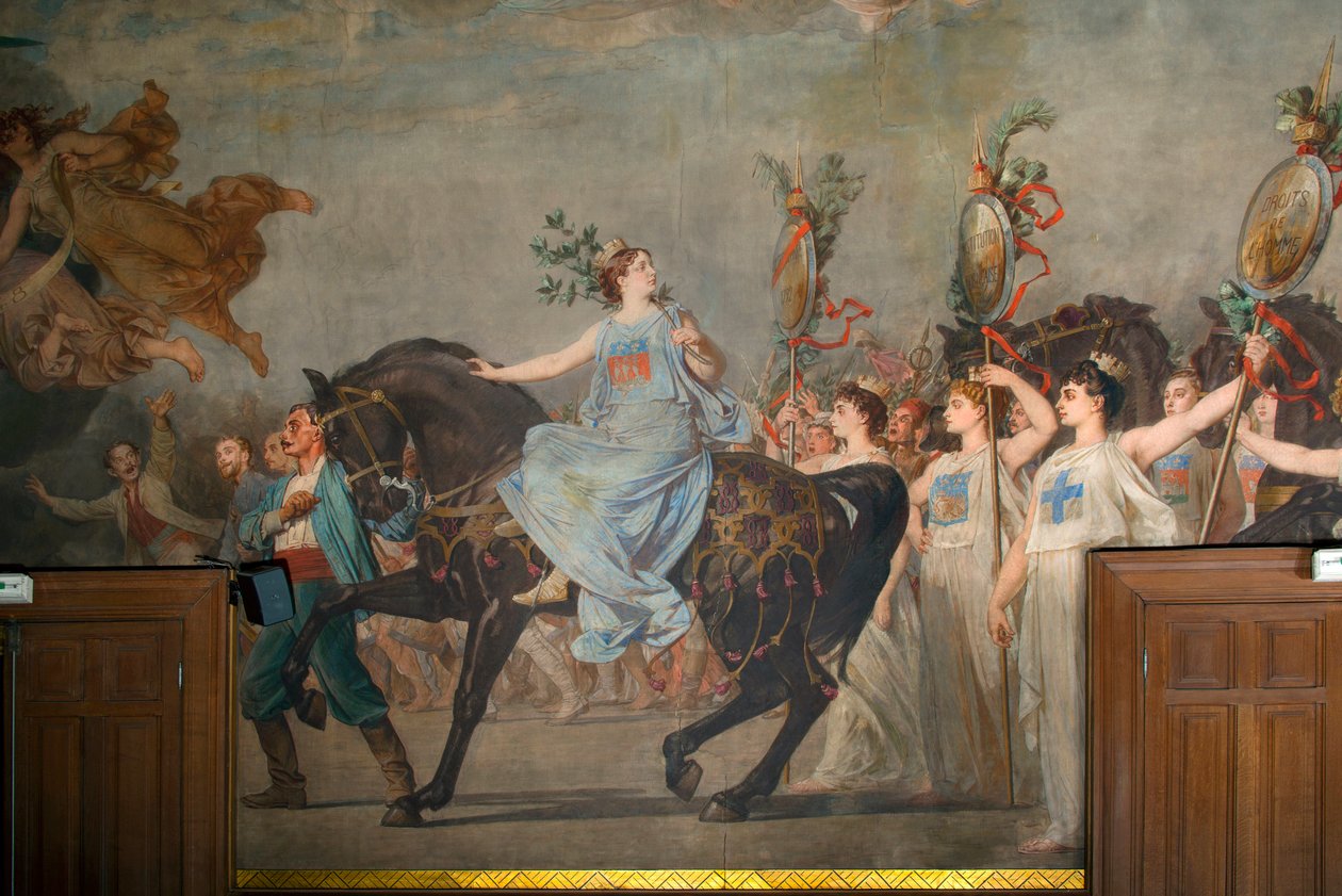 Fresk „Triumf Republiki”” autorstwa Pierre Paul Lêon Glaize