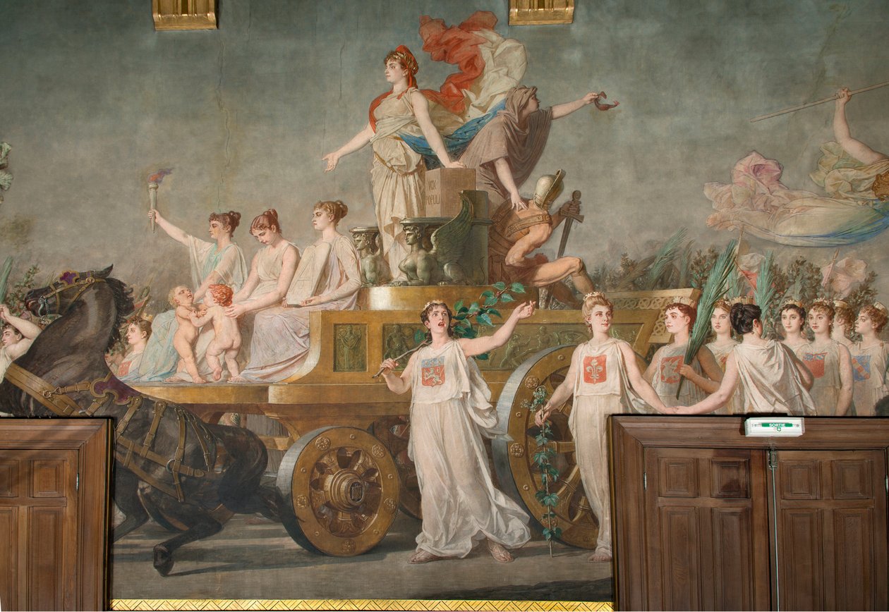 Fresk „Triumf Republiki”” autorstwa Pierre Paul Lêon Glaize