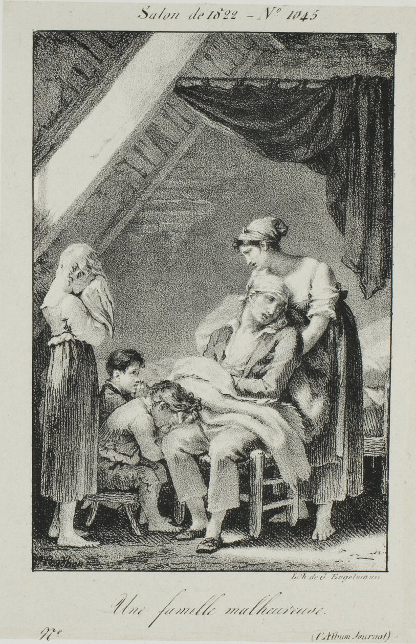 Nieszczęśliwa rodzina autorstwa Pierre Paul Prud