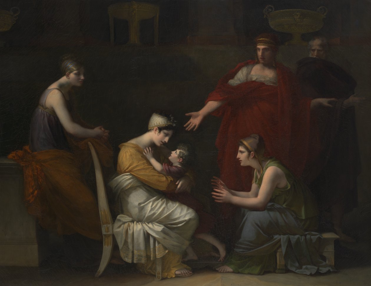 Andromacha i Astianaks, 1813-17, 1823-24. autorstwa Pierre Paul Prud
