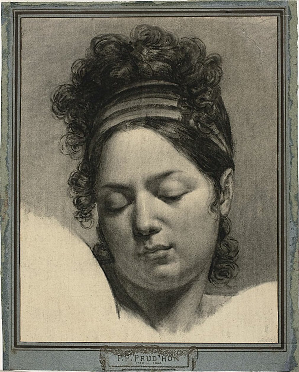 Głowa kobiety autorstwa Pierre Paul Prud