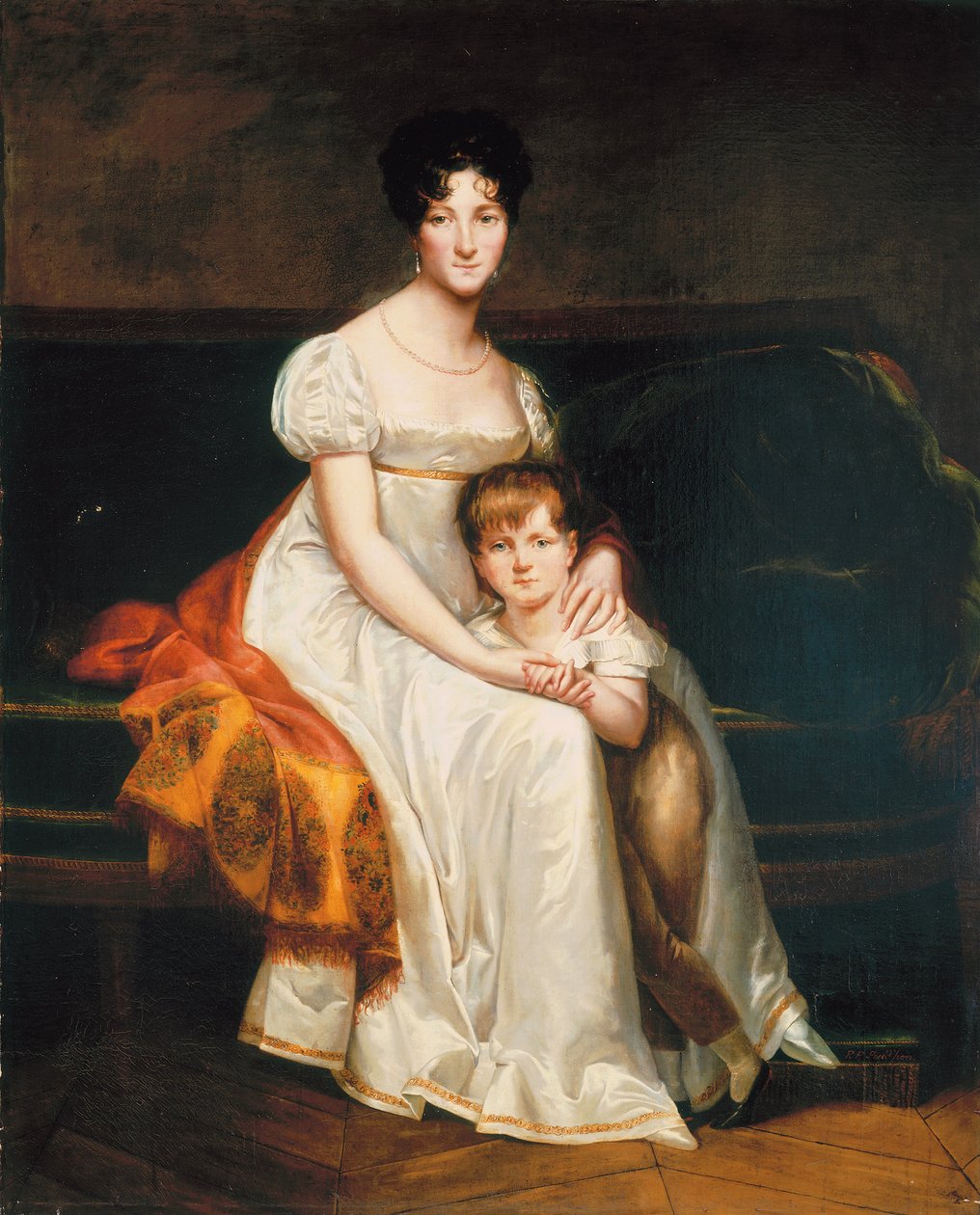 Portret damy, podobno Louise Catherine Eleonore de la Plaigne, 1814 autorstwa Pierre Paul Prudhon
