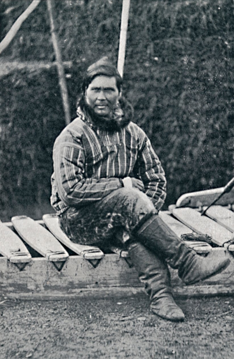 Eskimos odpoczywający na saniach, 1912 autorstwa Pierre Petit