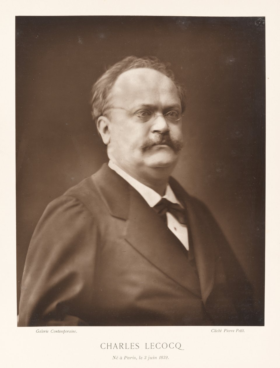 Charles Lecocq (Paryż, 1832) autorstwa Pierre Petit