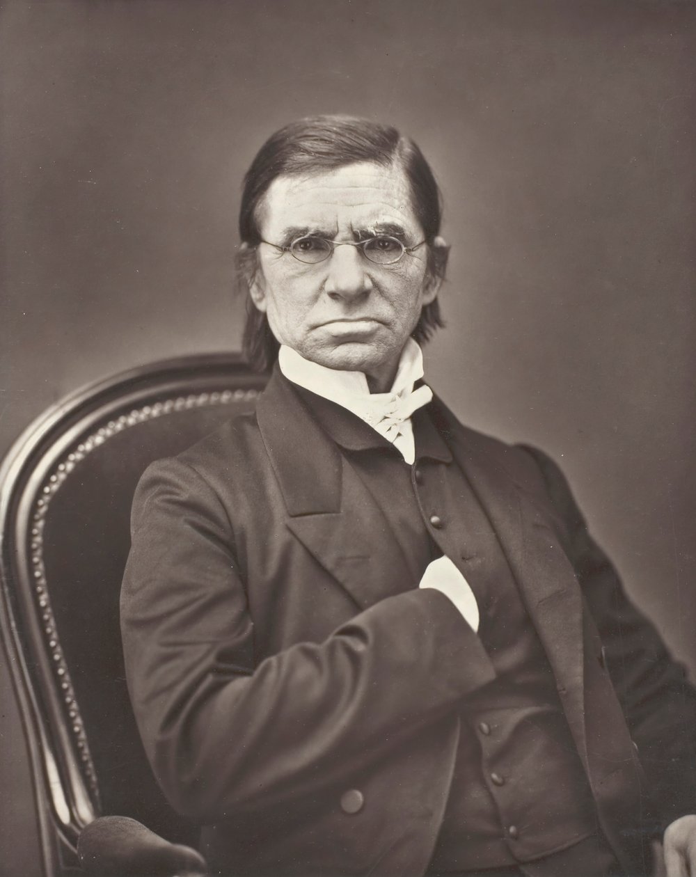 Émile Littré Francuski leksykograf i filozof, 1801-1881, c. 1876. autorstwa Pierre Petit
