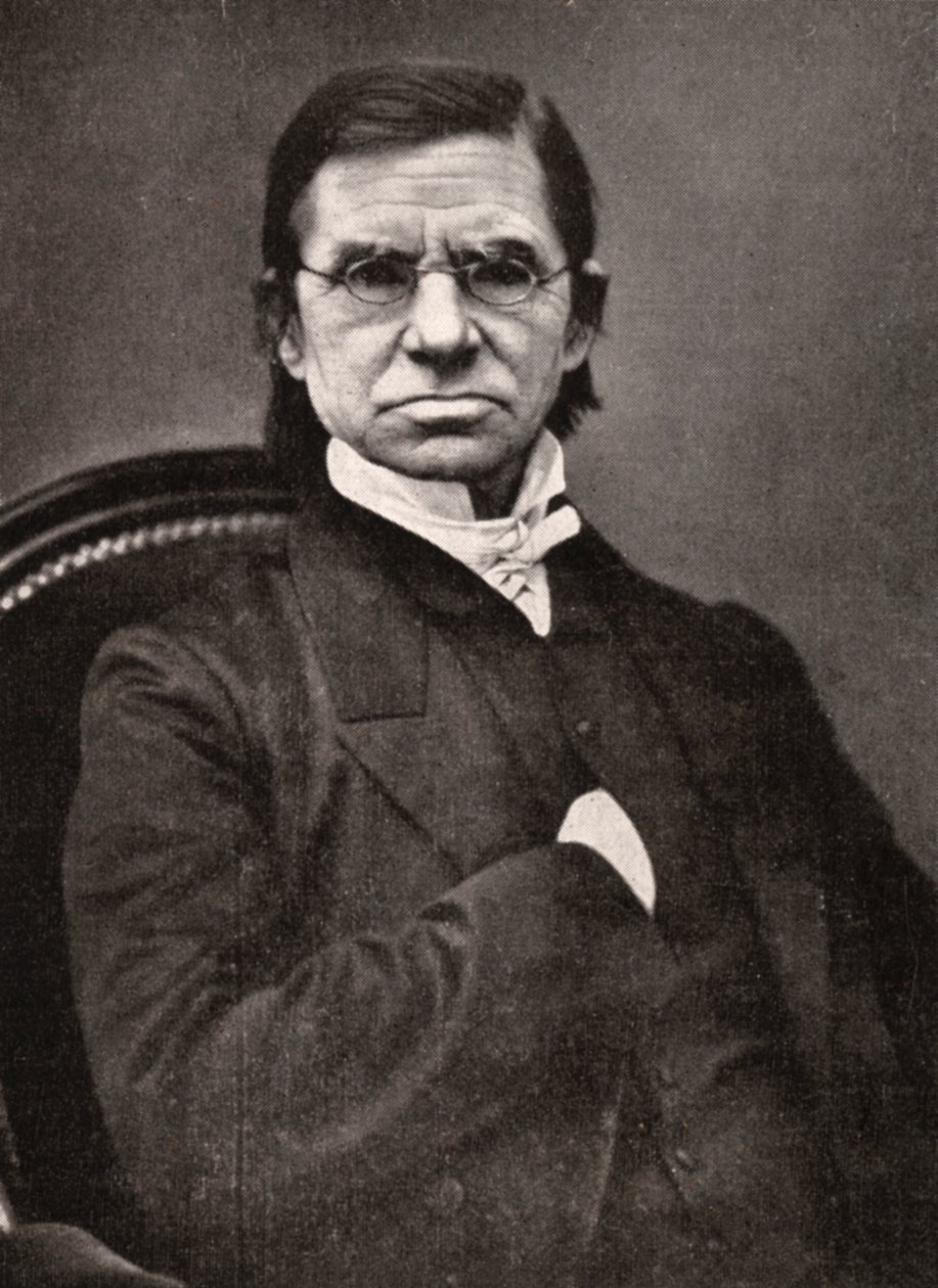 Emile Littre, francuski leksykograf i filozof, XIX w. autorstwa Pierre Petit