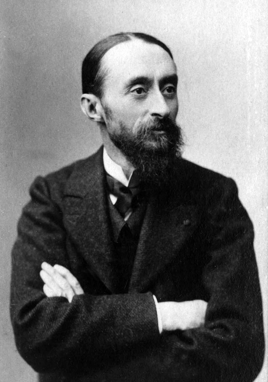 Fernand Anne Piestre Cormon (1845-1924) malarz szkoły francuskiej, sfotografowany przez Pierre