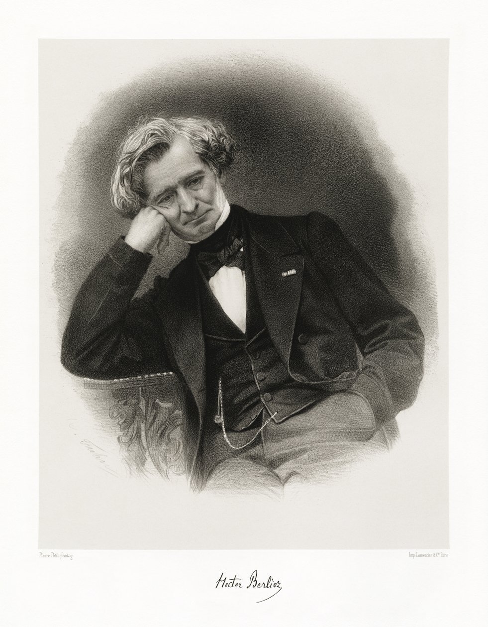 Hektor Berlioz, 1865-66 autorstwa Pierre Petit