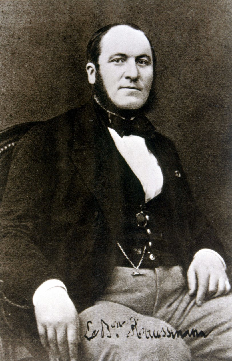 Portret barona Haussmanna, ok. 1850 autorstwa Pierre Petit