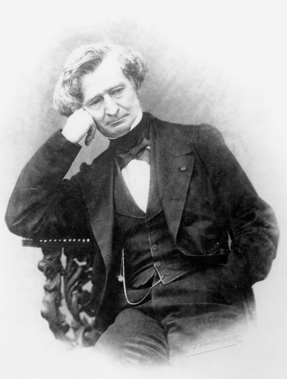 Portret Hectora Berlioza (1803-69) autorstwa Pierre Petit