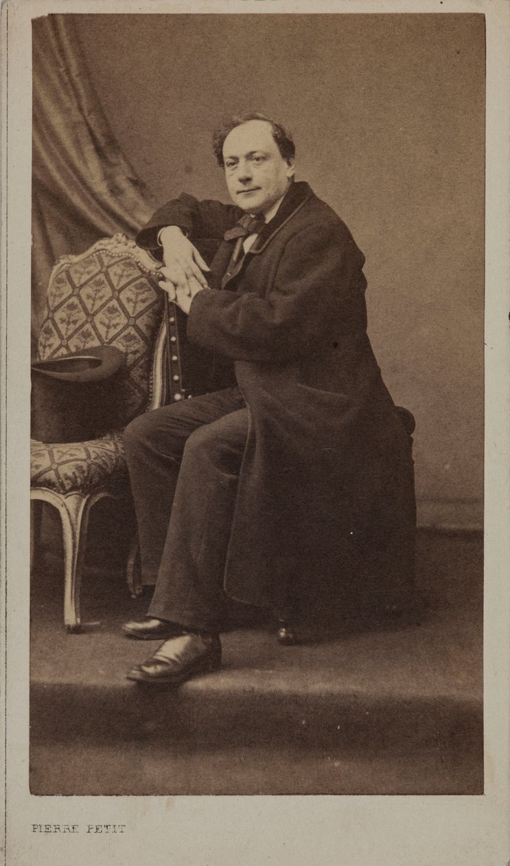 Portret poety Théodore de Banville 1823-1891. autorstwa Pierre Petit