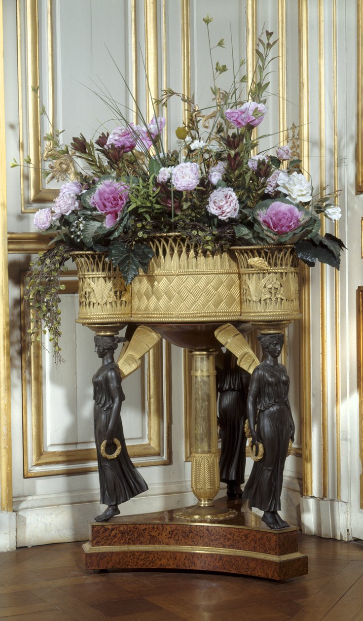 Art France Jardiniere ma cztery kosze ze złotego brązu około 1807 r autorstwa Pierre Philippe (attr. to) Thomire
