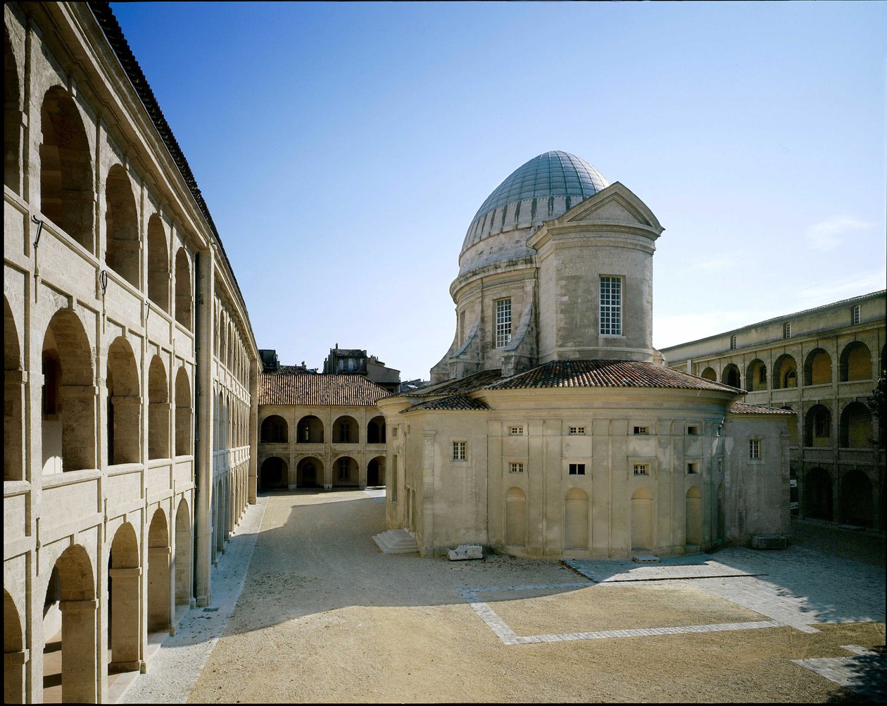 Kościół La Vieille Charite, klasztor w Marsylii, Francja. Architektura barokowa autorstwa Pierre