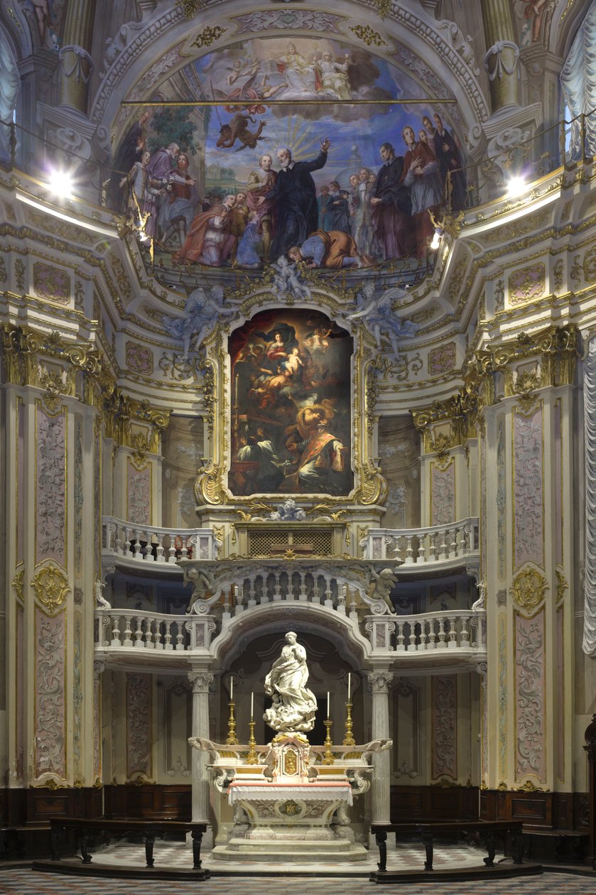 Niepokalane Poczęcie, Santa Maria Niepokalana umieszczona na ołtarzu kaplicy scenograficznej 1669-70 autorstwa Pierre Puget