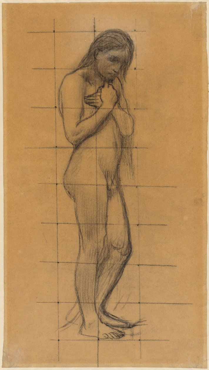 Stehender männlicher Akt autorstwa Pierre Puvis de Chavannes