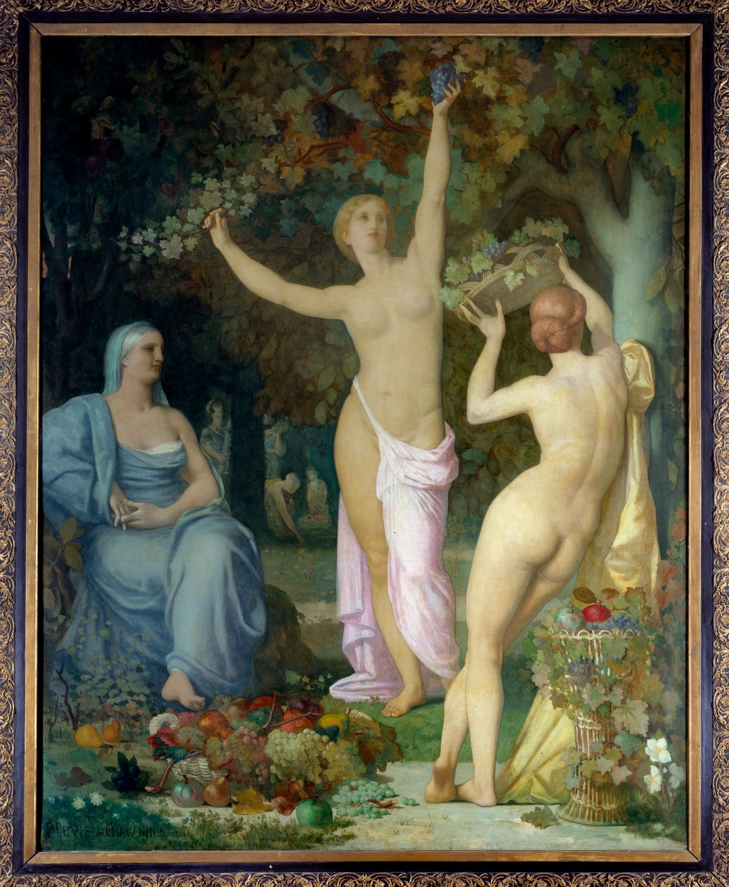 Malarstwo jesienne – Pierre Puvis de Chavannes (1824-1898) 1864 Nd. 2,85x2,26 m Lyon, Muzeum Sztuk Pięknych autorstwa Pierre Puvis de Chavannes