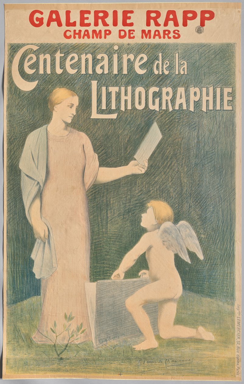 Stulecie Litografii autorstwa Pierre Puvis de Chavannes