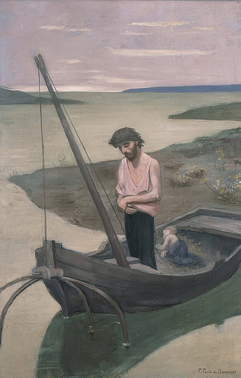 Biedny rybak. Około 1887-92 autorstwa Pierre Puvis de Chavannes