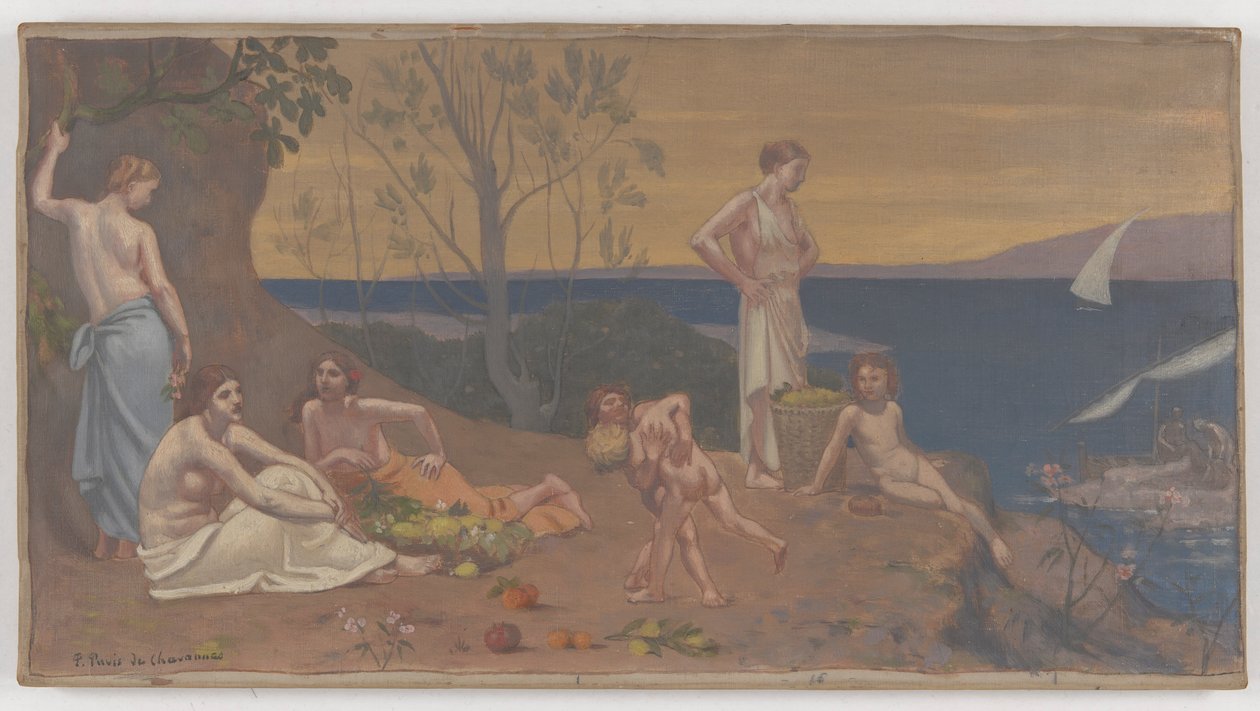 Słodki kraj (przyjemna kraina) autorstwa Pierre Puvis de Chavannes