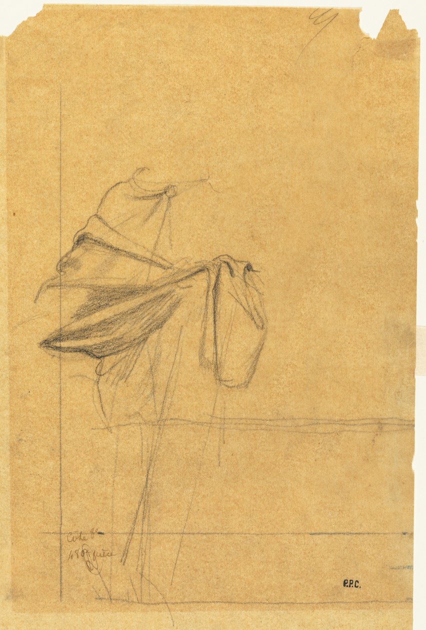 Studium draperii autorstwa Pierre Puvis de Chavannes