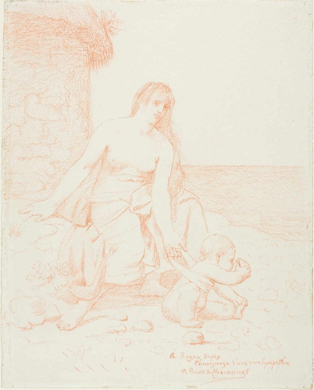 Rodzina rybaka autorstwa Pierre Puvis de Chavannes
