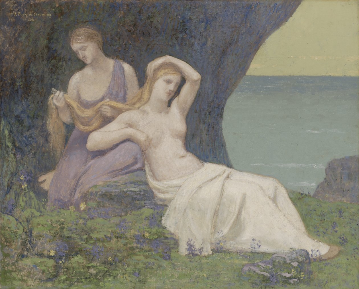 We wrzosie autorstwa Pierre Puvis de Chavannes