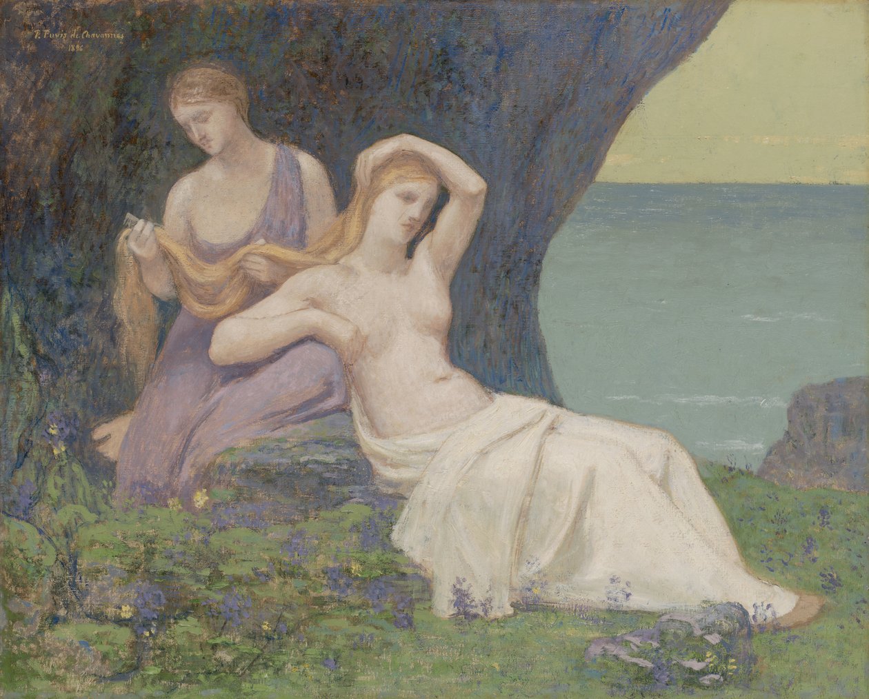 We Wrzosie, 1896. autorstwa Pierre Puvis de Chavannes