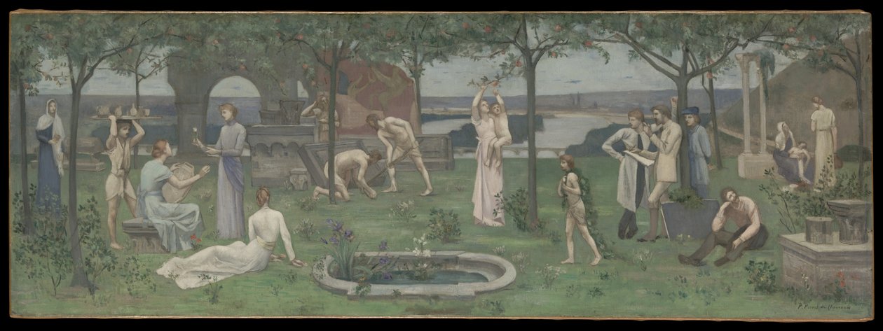 Inter artes et naturam (Między sztuką a naturą) autorstwa Pierre Puvis de Chavannes