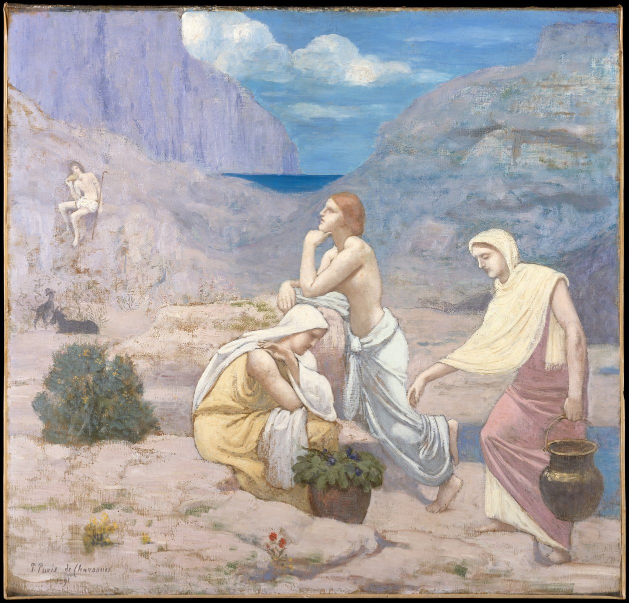 Pieśń pasterza autorstwa Pierre Puvis de Chavannes