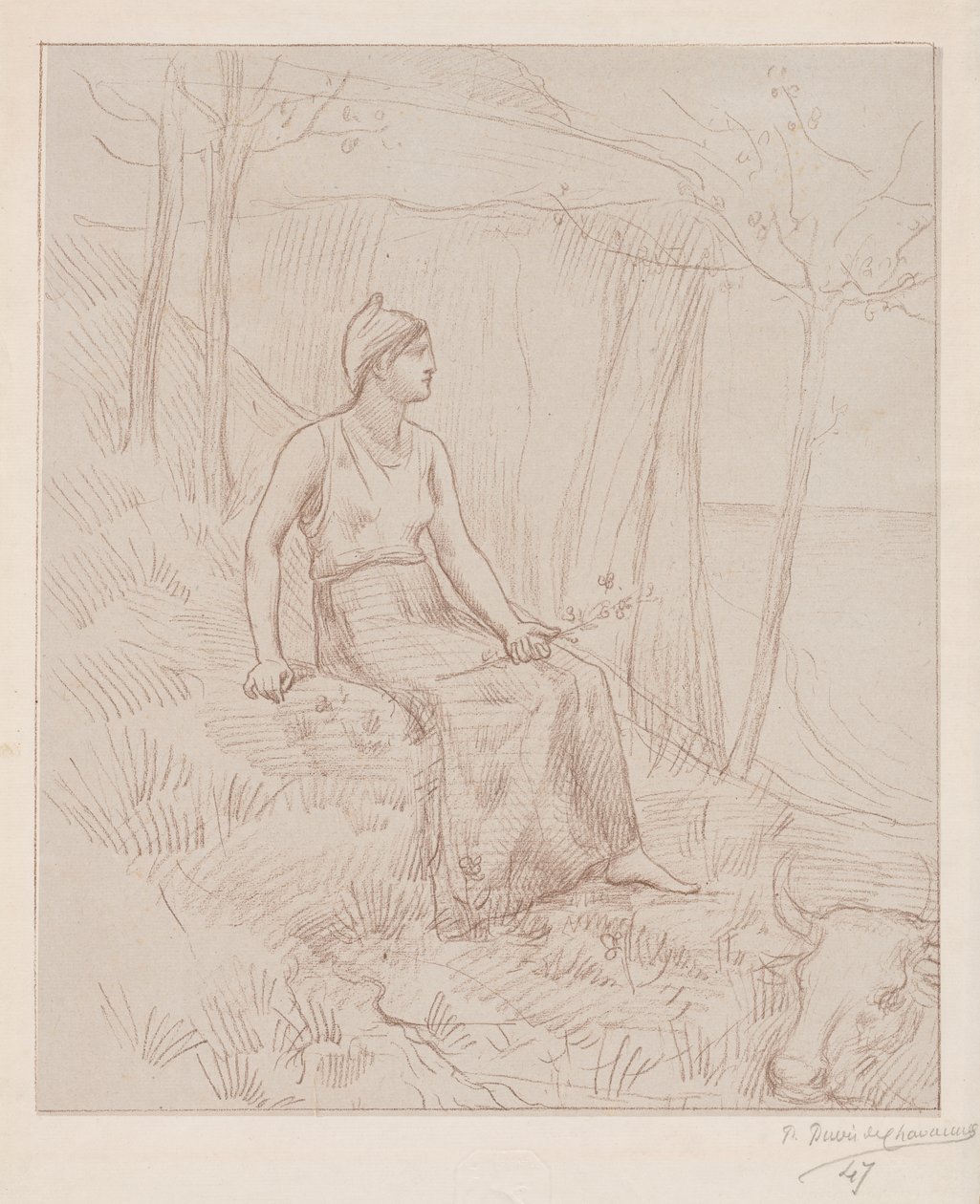 Normandia autorstwa Pierre Puvis de Chavannes