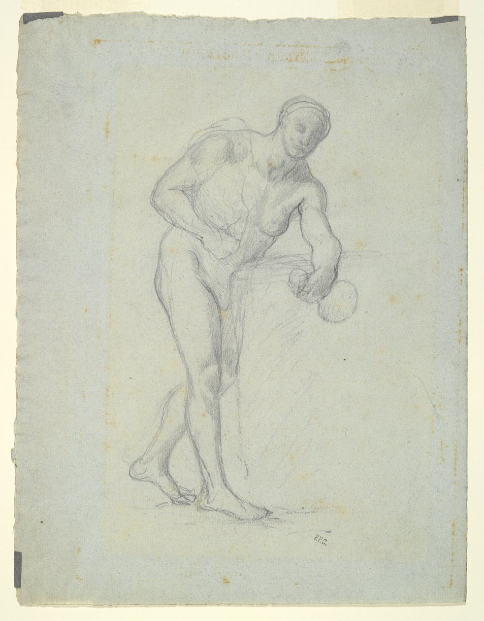 Naga figurka z kolbą autorstwa Pierre Puvis de Chavannes