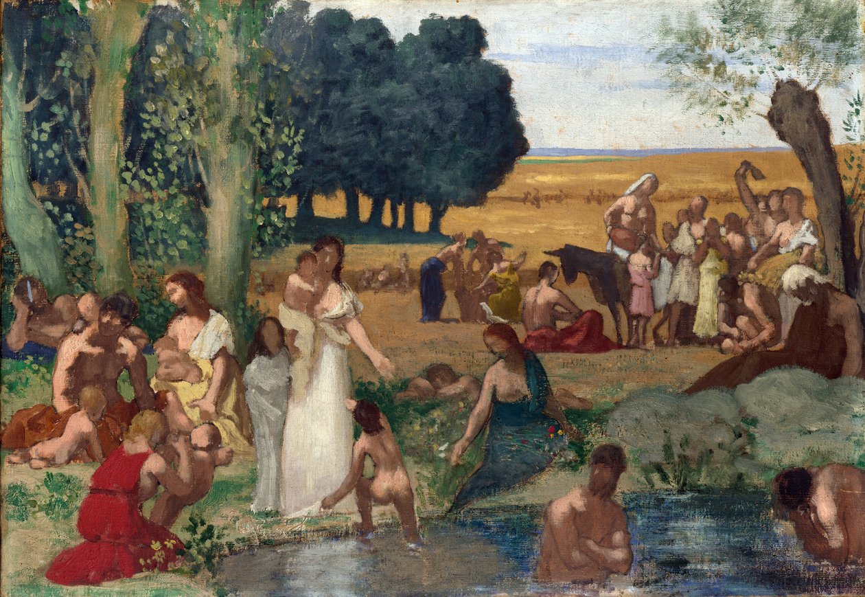 Puvis de Chavannes, Pierre Cecil (1824-1898) Lato Olej na płótnie przed 1873 National Gallery, Londyn 43,2x62,2 autorstwa Pierre Puvis de Chavannes