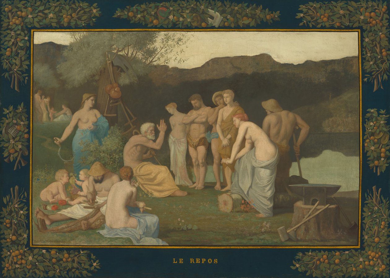 Odpoczynek, ok. 1863. autorstwa Pierre Puvis de Chavannes