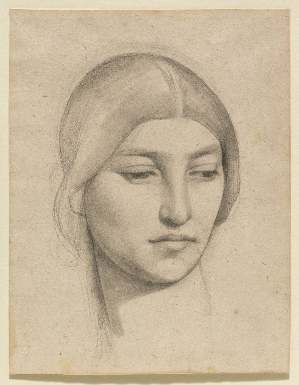 Studium głowy kobiety autorstwa Pierre Puvis de Chavannes