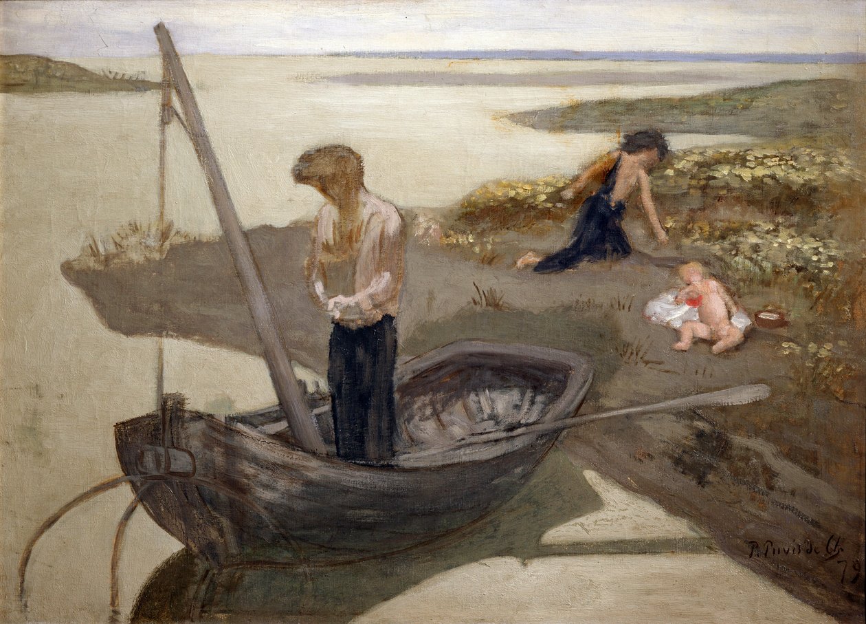 Biedny rybak, 1879 autorstwa Pierre Puvis de Chavannes