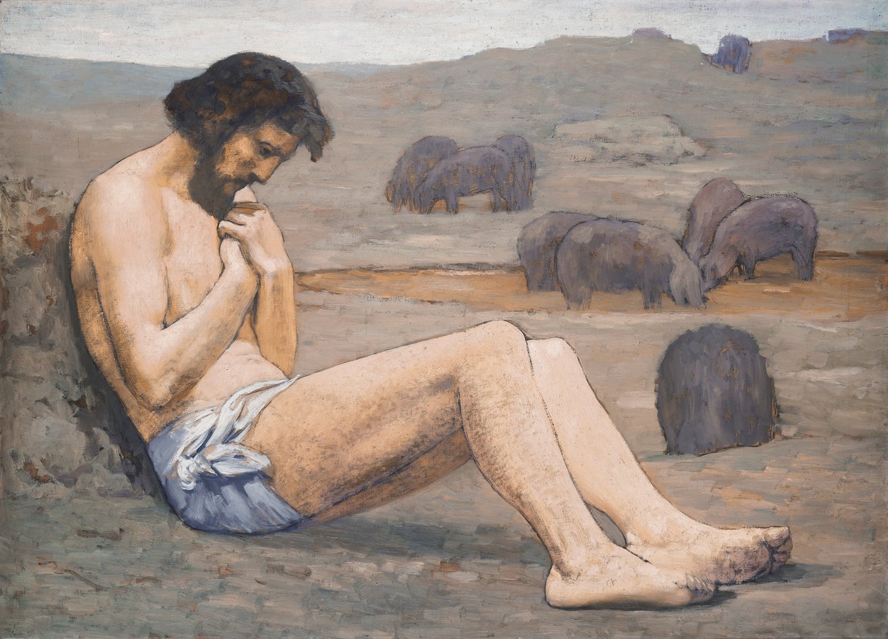 Syn marnotrawny, c. 1879 (olej na płótnie) autorstwa Pierre Puvis de Chavannes