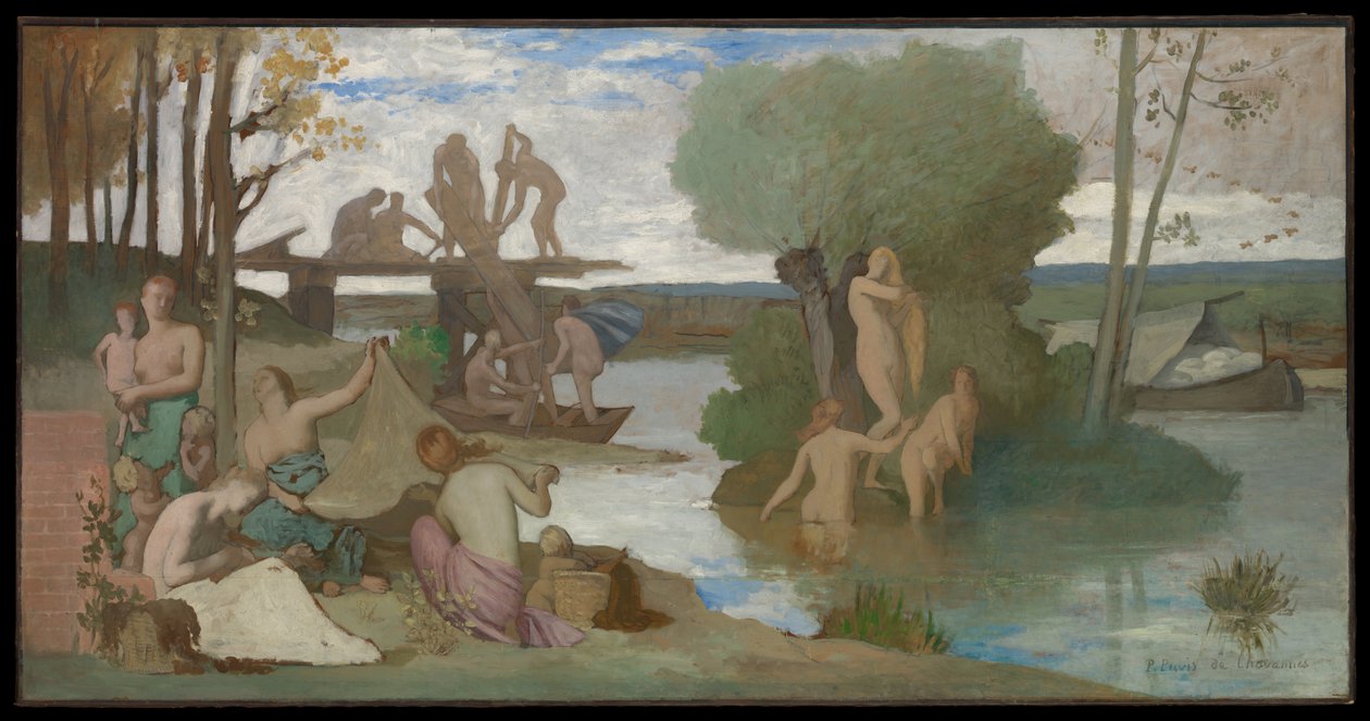 Rzeka autorstwa Pierre Puvis de Chavannes
