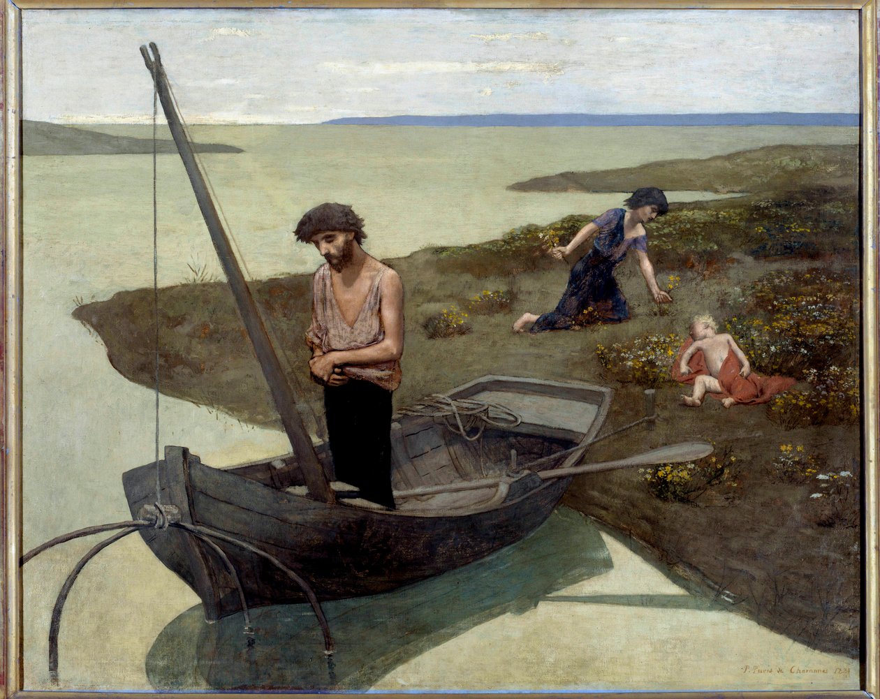 Biedny rybak Obraz Pierre Puvis de Chavannes (1824-1898) 1881 Nd. 1,55x1,92 m Paryż, musee d
