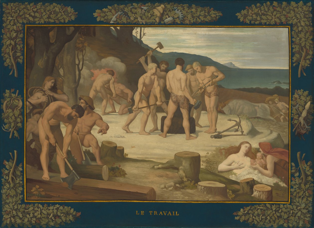 Praca, ok. 1863. autorstwa Pierre Puvis de Chavannes