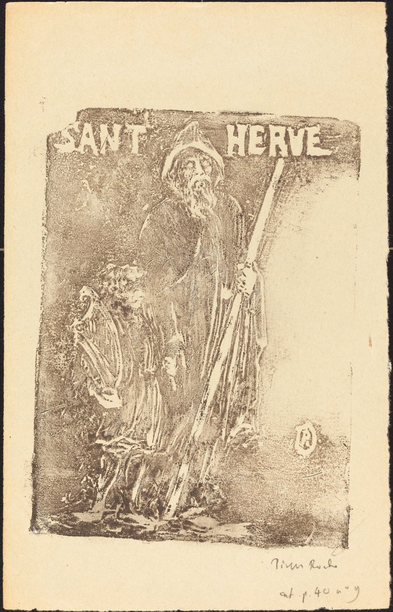 Święty Herve autorstwa Pierre Roche