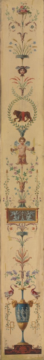Panel dekoracyjny, lata 90. XVIII wieku. autorstwa Pierre Rousseau
