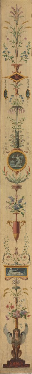 Panel dekoracyjny, lata 90. XVIII wieku. autorstwa Pierre Rousseau