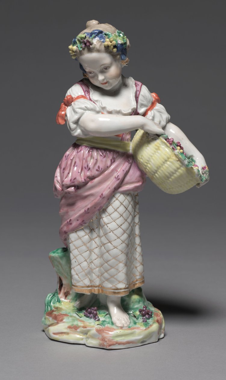 Sprężyna z Fabryki Porcelany w Bristolu, ok. 1775 (porcelana z twardej pasty) autorstwa Pierre Stephan