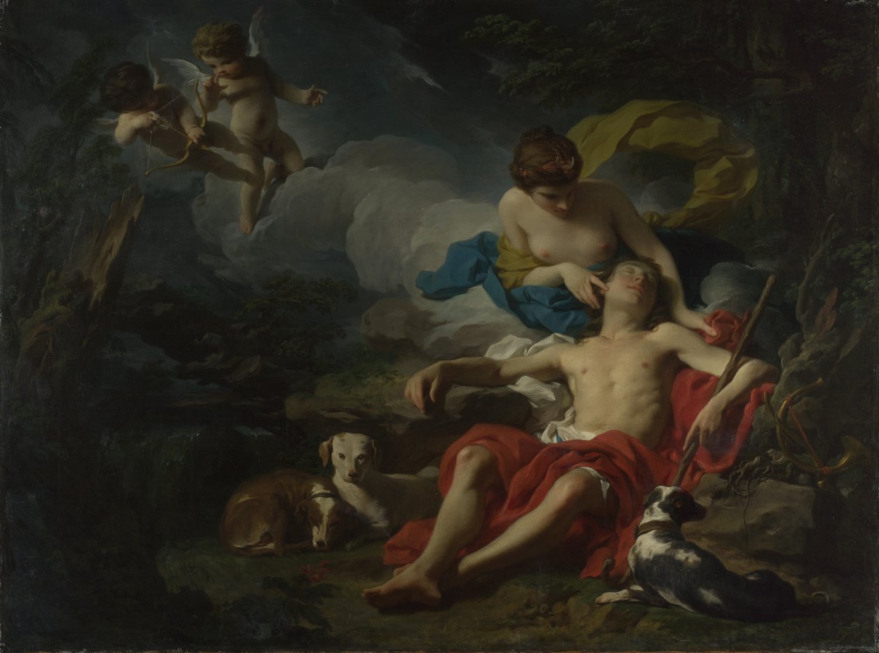 Diana i Endymion, ok. 1745 (olej na płótnie) autorstwa Pierre Subleyras