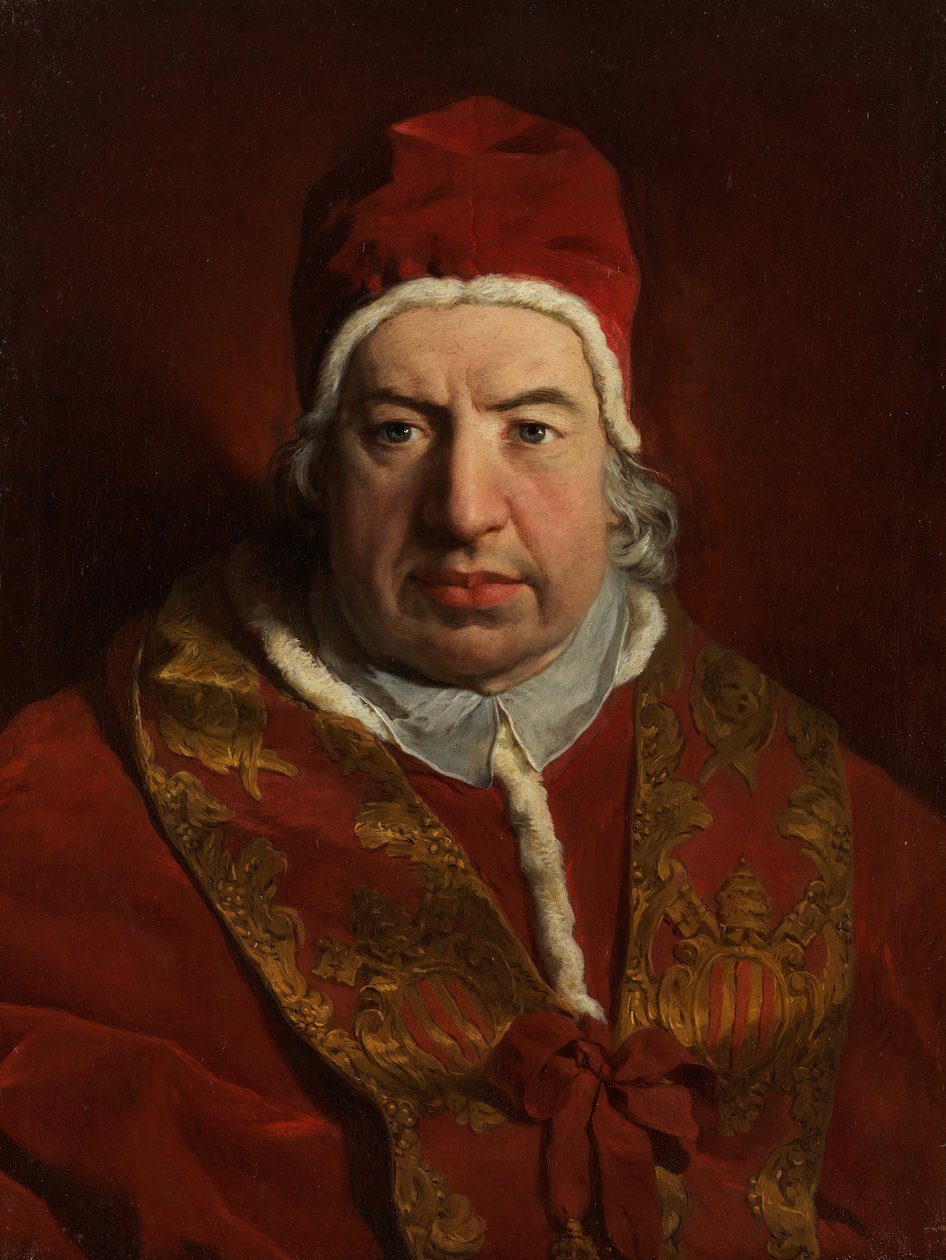 Papież Benedykt XIV Prospero Lambertini, 1675-1758, 1746. autorstwa Pierre Subleyras