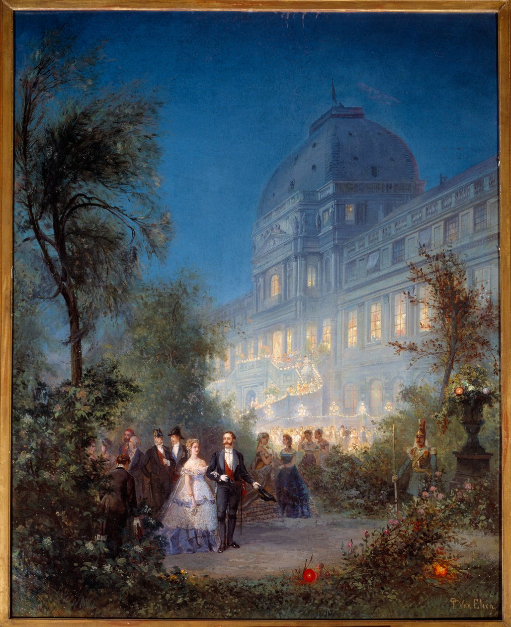 Nocna impreza w Tuileries 10 czerwca autorstwa Pierre Tetar van Elven