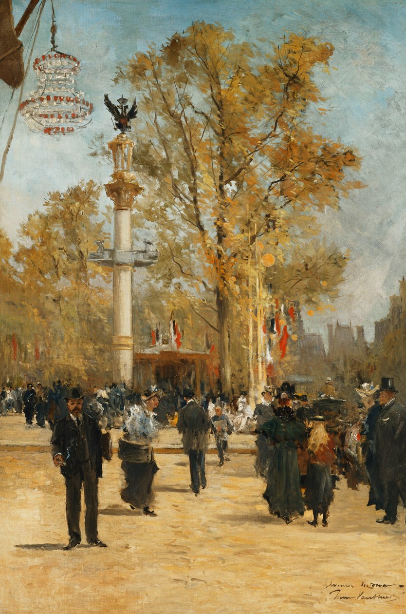 Aleja Wiktorii, 1876 autorstwa Pierre Vauthier