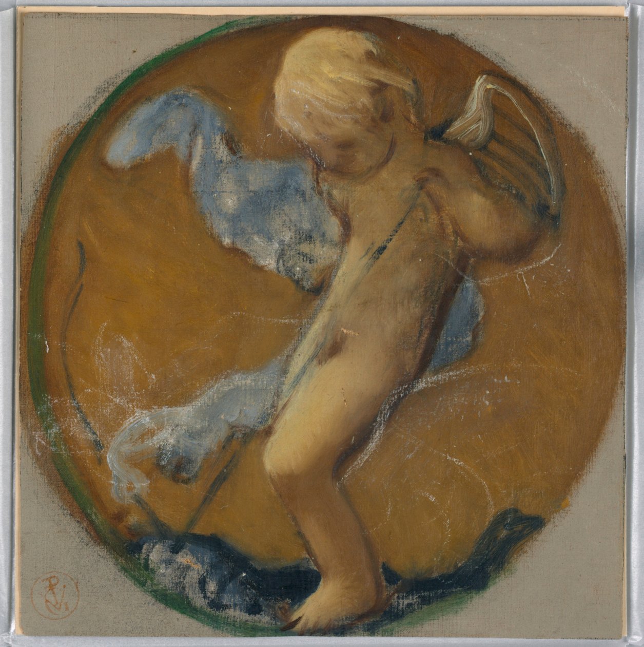 Studiuj dla Roundela z Putto autorstwa Pierre Victor Galland