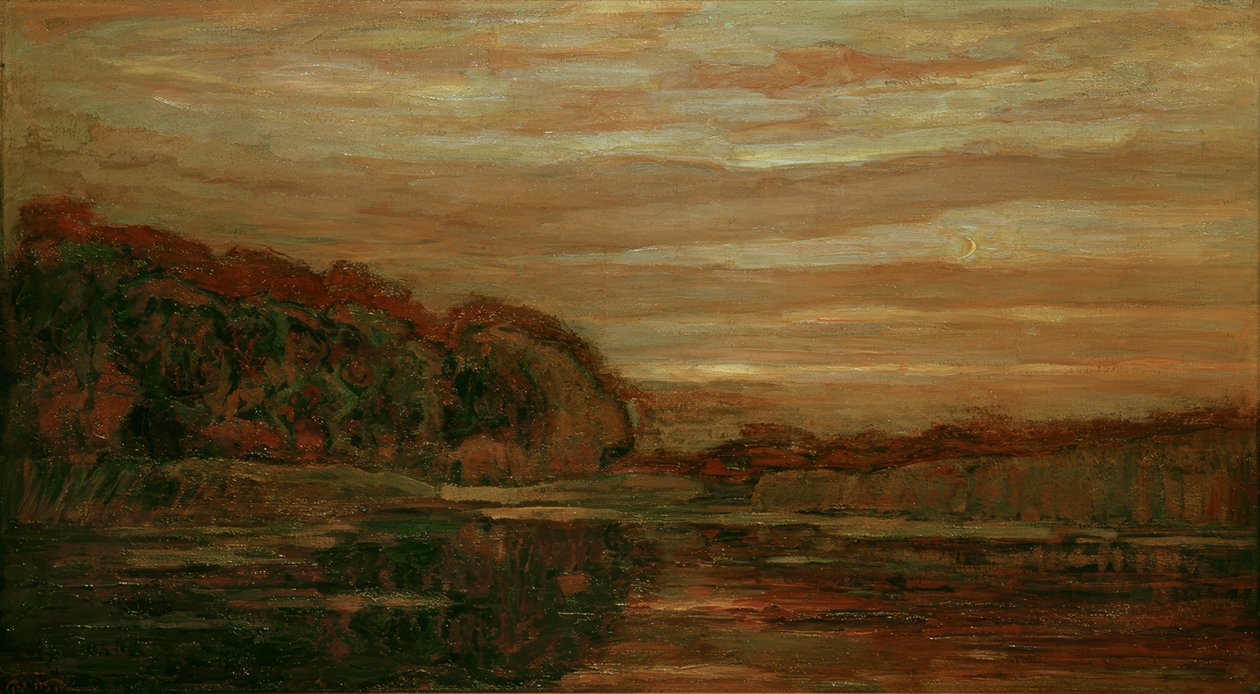 Wieczorny krajobraz na Gein autorstwa Piet Mondrian